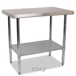 Commercial Catering Premium Stainless Steel Centre Table 900mm