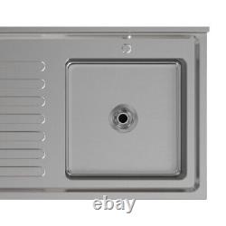 Commercial Catering Sink Stainless Steel Kitchen Pre Table Right Bowl & LHD Unit