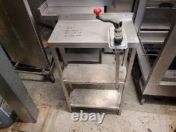 Commercial Catering Slimline Stainless Steel Small Table With Catering Tin