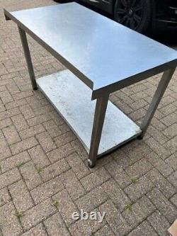 Commercial Kitchen Catering Table S/Steel in good condition with undershelf