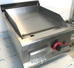 Commercial Kitchen Gas Hotplate Table Top Griddle Heavy Duty 40cm Burger Grill