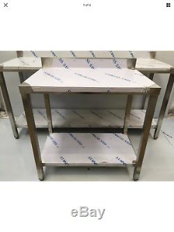 Commercial Kitchen Stainless Steel Catering Work Prep Table 3ft 900x600