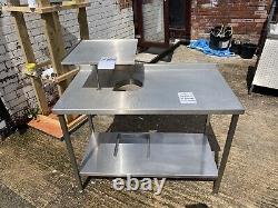 Commercial Kitchen Stainless Steel Catering Work Prep Table W 650 x L 1200