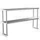 Commercial Kitchen Stainless Steel Single/double Tier Over Shelf For Prep Tables