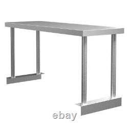Commercial Kitchen Stainless Steel Worktop Single/Double Tier Shelf Prep Tables