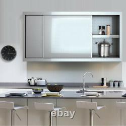 Commercial Kitchen Wall Cupboard Stainless Steel Over Cabinet For Work Table 4FT