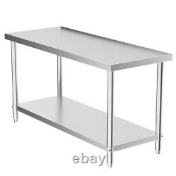 Commercial Stainless Steel 150x60cm/5x2ft Bench Catering Table Work Kitchen Prep