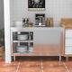 Commercial Stainless Steel Cabinet Sideboard Kitchen Stoarge Cupboard Work Table