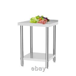 Commercial Stainless Steel Catering Prep Table Work Bench Kitchen Worktop S M L