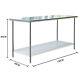 Commercial Stainless Steel Catering Table Kitchen Restaurant Food Prep Worktop