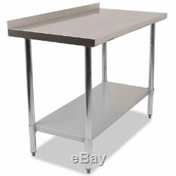 Commercial Stainless Steel Kitchen Food Prep Work Table Bench Top Various Widths