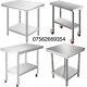 Commercial Stainless Steel Kitchen Food Prep Work Table Bench / Wheels/ Canopy
