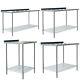 Commercial Stainless Steel Kitchen Food Prep Work Table Bench With Bottom Storage