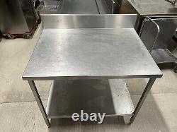 Commercial Stainless Steel Kitchen Food Prep table with Splash Back