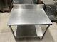 Commercial Stainless Steel Kitchen Food Prep Table With Splash Back