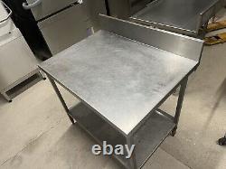 Commercial Stainless Steel Kitchen Food Prep table with Splash Back