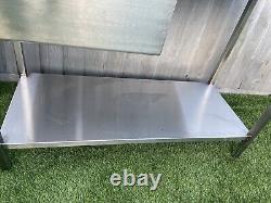 Commercial Stainless Steel Kitchen Work Table Washing Sink Prep Table