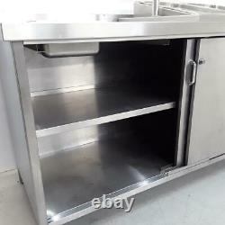 Commercial Stainless Steel Pizza Prep Table Work Bench Shelf
