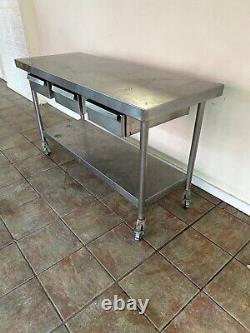 Commercial Stainless Steel Prep Table (1.5m) Read Description Re Delivery