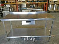 Commercial Stainless Steel Table 150cm with Drawer in the Middle
