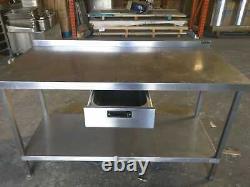 Commercial Stainless Steel Table 150cm with Drawer in the Middle