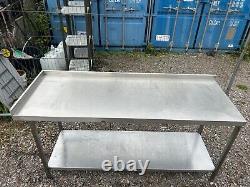 Commercial Stainless Steel Table (180cm) Read Description Re Delivery