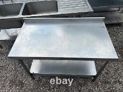 Commercial Stainless Steel Table (1.2m). Read Description Re Delivery