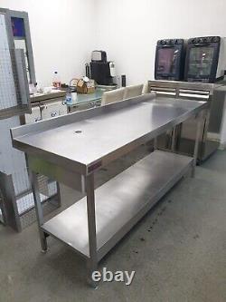 Commercial Stainless Steel Table / Work Bench With Undershelf (1800mm x 600mm)