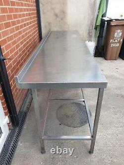 Commercial / Stainless Steel Table / Workbench / Stand (2440 x 650 x 900mm) UK
