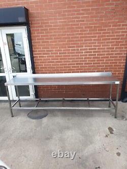 Commercial / Stainless Steel Table / Workbench / Stand (2440 x 650 x 900mm) UK