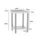 Commercial Stainless Steel Work Bench Catering Table Kitchen Prep With Shelf Uk