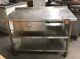 Commercial Stainless Steel Prep Table On Wheels With 2 X Shelves Under & Drawer