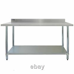 Commercial Table 5FT Stainless Steel Kitchen Prep Work Bench Catering B1607