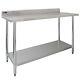 Commercial Table 5ft Stainless Steel Kitchen Prep Work Bench Catering Surface