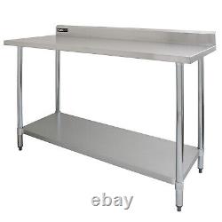 Commercial Table 5FT Stainless Steel Kitchen Prep Work Bench Catering Surface