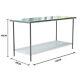 Commercial Work Bench Table Kitchen Catering Worktop Stainless Steel Shelf Stand