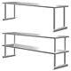Commercial Worktop Stainless Steel Kitchen Work Bench Catering Table Prep Shelfs