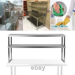 Commercial Worktop Stainless Steel Kitchen Work Bench Catering Table Prep Shelfs