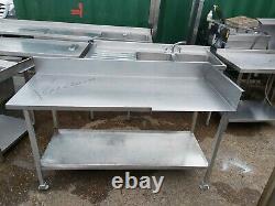 Commercial stainless steal table worktop kitchen table work bench 160X65X88 CM