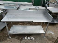 Commercial stainless steal table worktop kitchen table work bench 160X65X88 CM