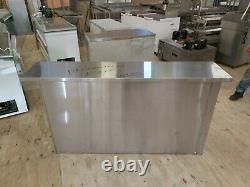 Commercial stainless steel slim table work top with front cover 175x40x90 cm