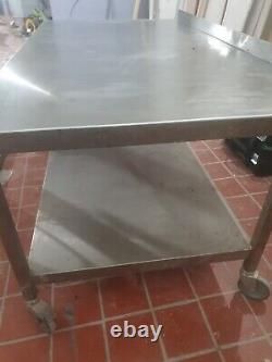 Commercial stainless steel table