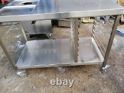 Commercial stainless-steel table work top work bench heavy duty 120 cm