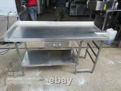 Commercial stainless steel table worktop kitchen table work bench 160X65X90 cm