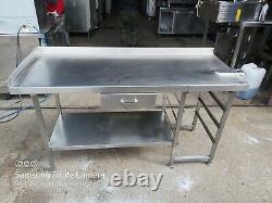 Commercial stainless steel table worktop kitchen table work bench 160X65X90 cm