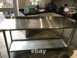 Commercial stainless steel work table 1800 x 600 x 900 Great condition