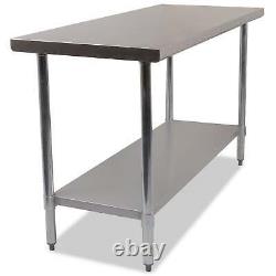 Commerical Stainless Steel Kitchen Food Prep Work Table Bench 1800mm Heavy Duty