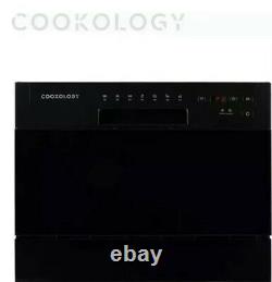 Cookology CTTD6BK Mini Counter Table Top Dishwasher 6 place Setting Black