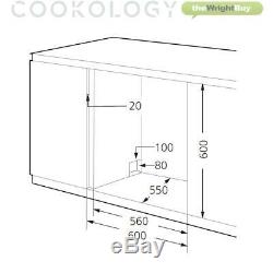 Cookology CTTD8SL Silver Table Top Dishwasher 8 place settings XL Mini Counterto