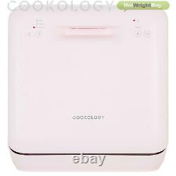 Cookology MCDW2PNK Mini Table Top Dishwasher, 2 Places in Pink